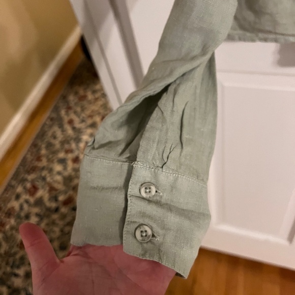 Cloth and Stone (read) Button Up Top with bleach stains - Picture 6 of 13